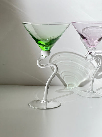 Vintage Squiggle Stem Martini