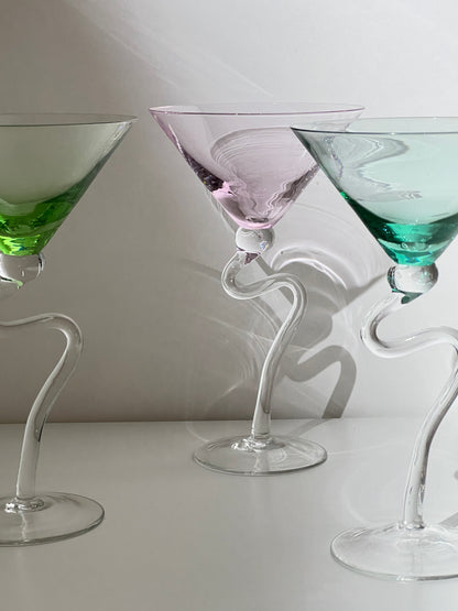 Vintage Squiggle Stem Martini