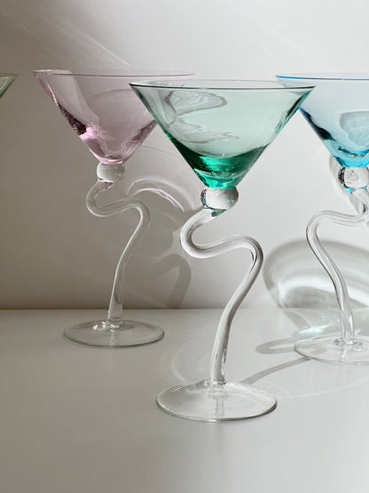 Vintage Squiggle Stem Martini