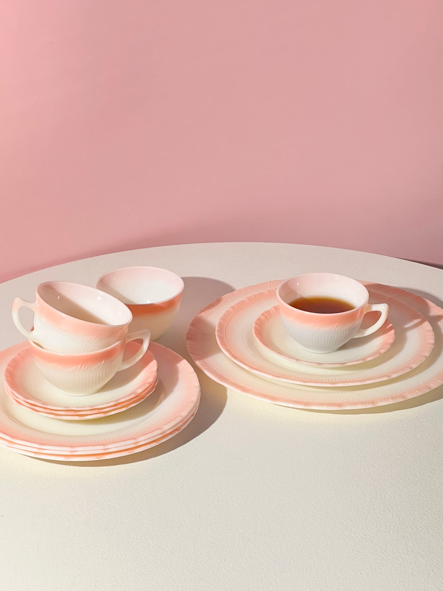 Pink Blush Translucent Dinnerware