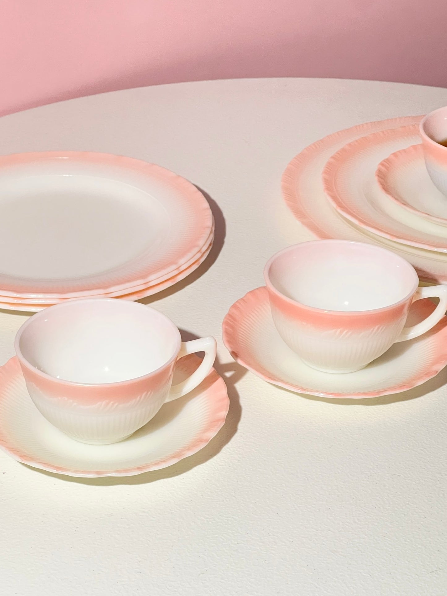 Pink Blush Translucent Dinnerware