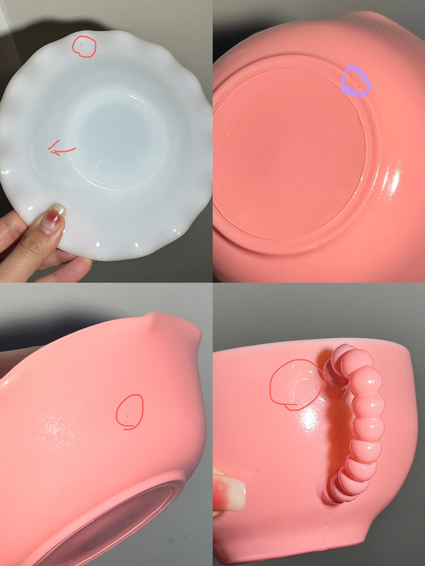 Vintage Pink Ripples Dinnerware