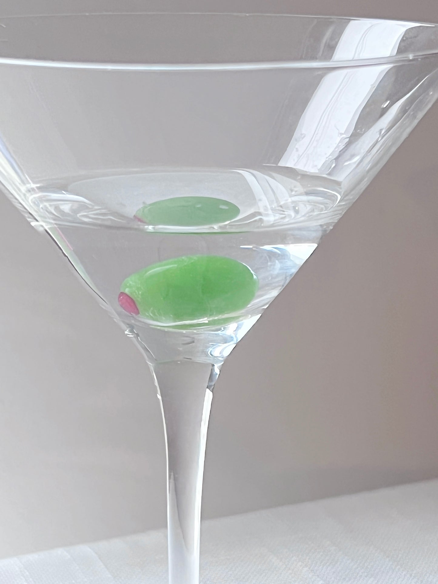 Vintage Large Martini with Olive