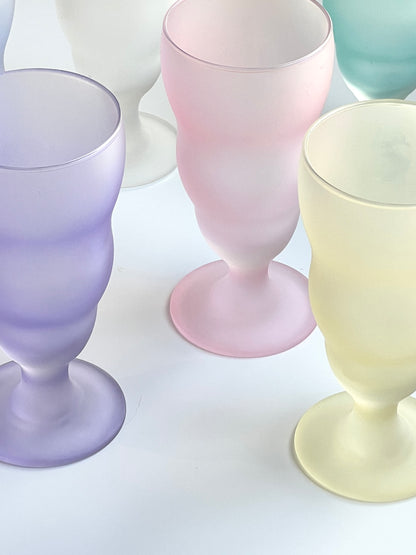 Vintage Frosted Pastel Soda Set