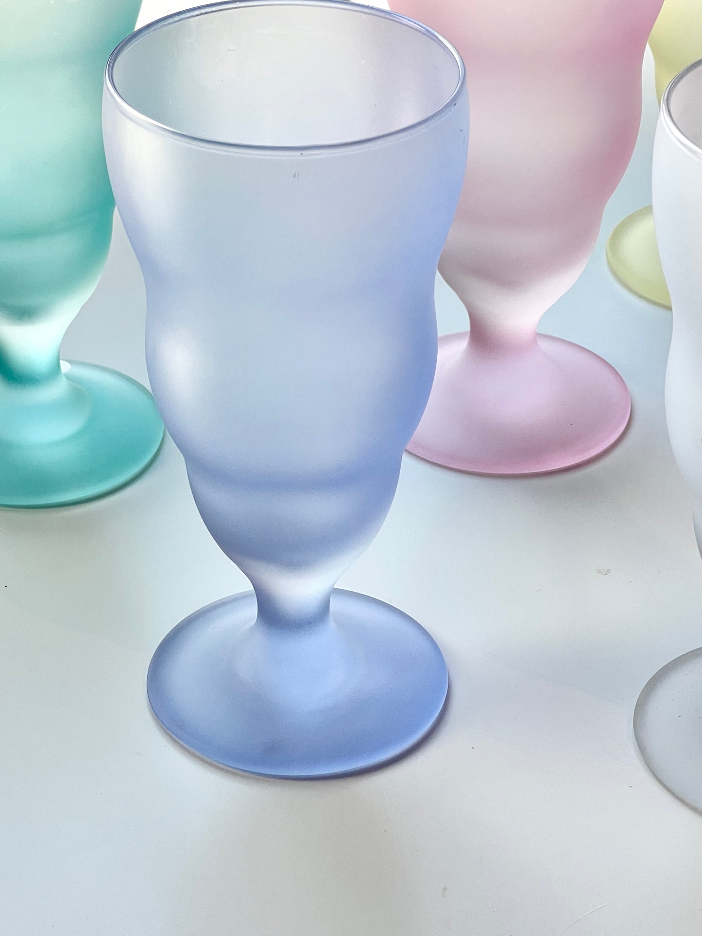 Vintage Frosted Pastel Soda Set