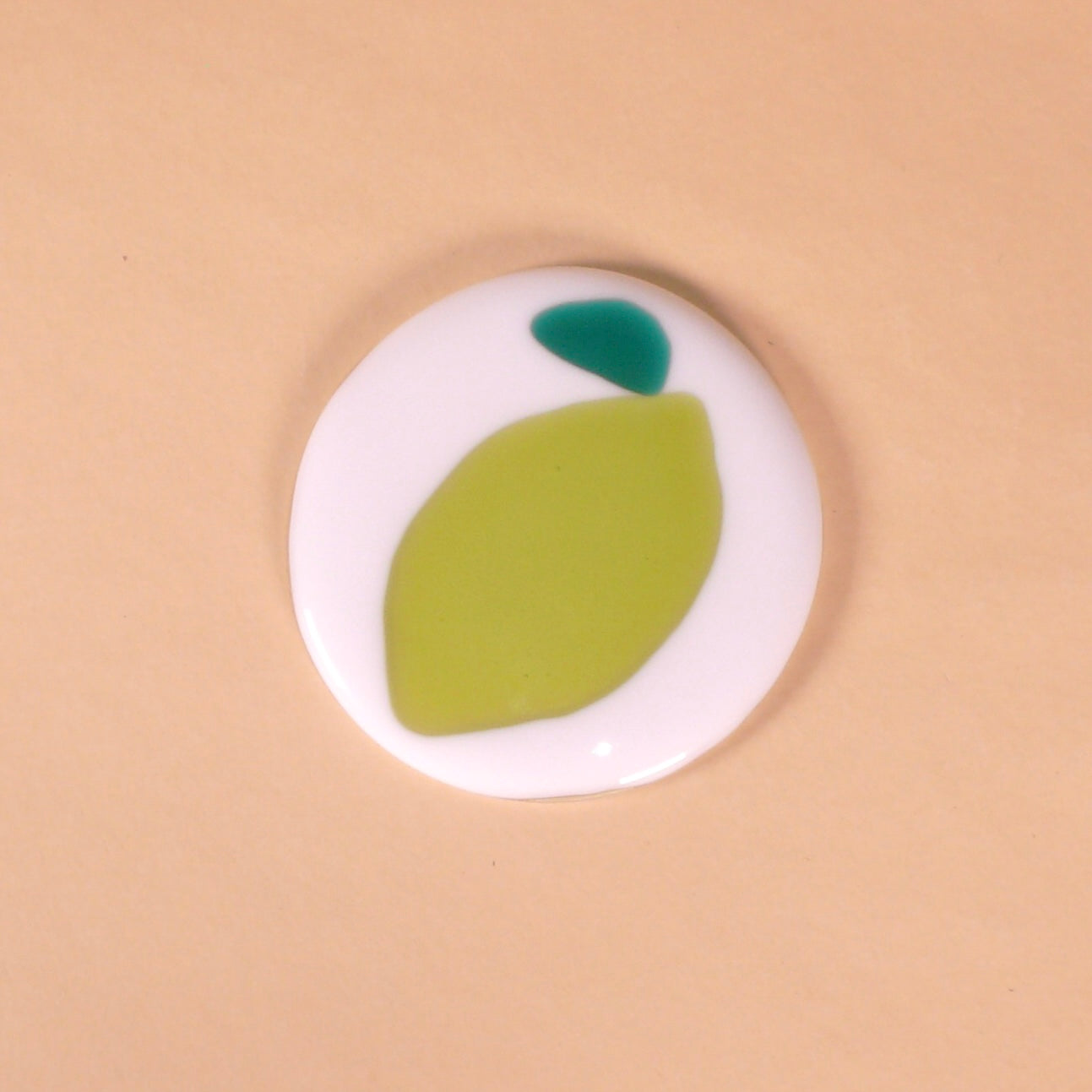 Fruity Glass Coaster - Lime