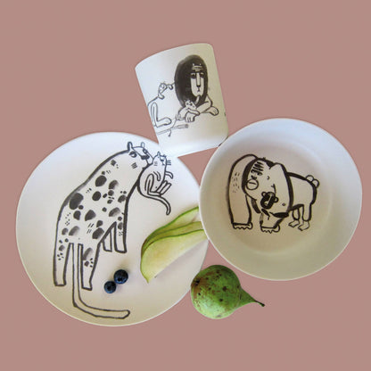 Animal Family Tableware Set