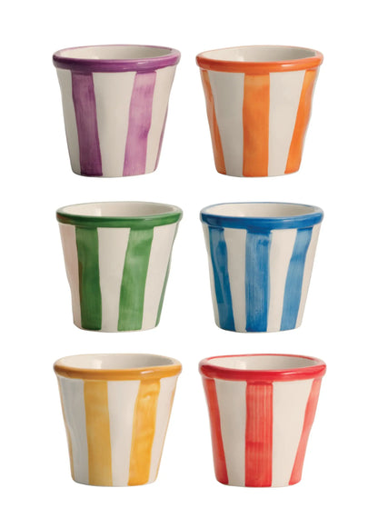 Lido Righe Small Cups (Assorted Set of 6)