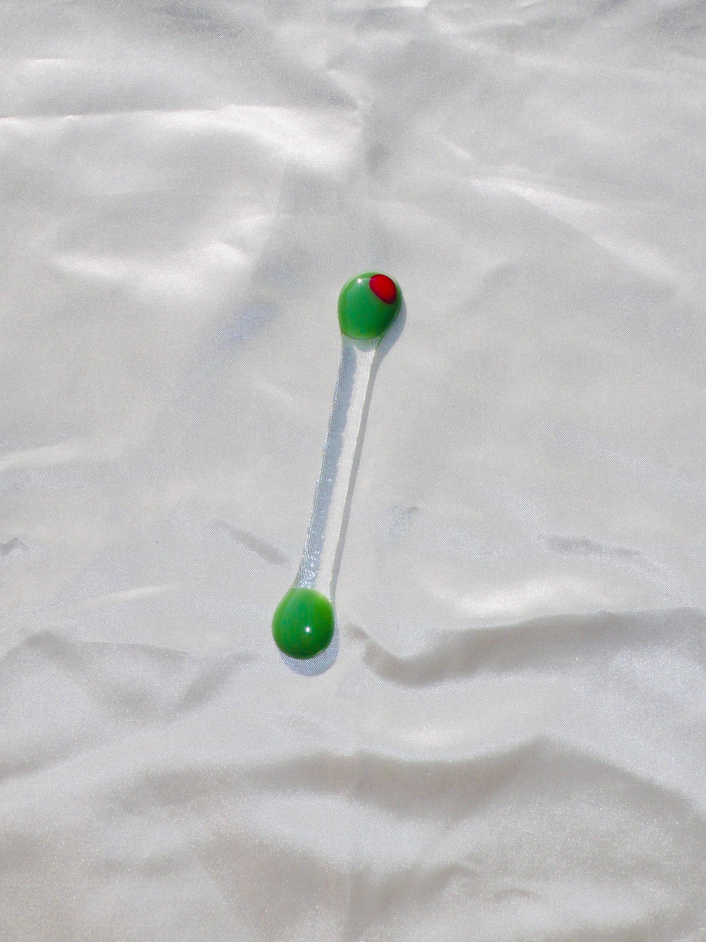 Happy Hour Glass Stirrers - Olive